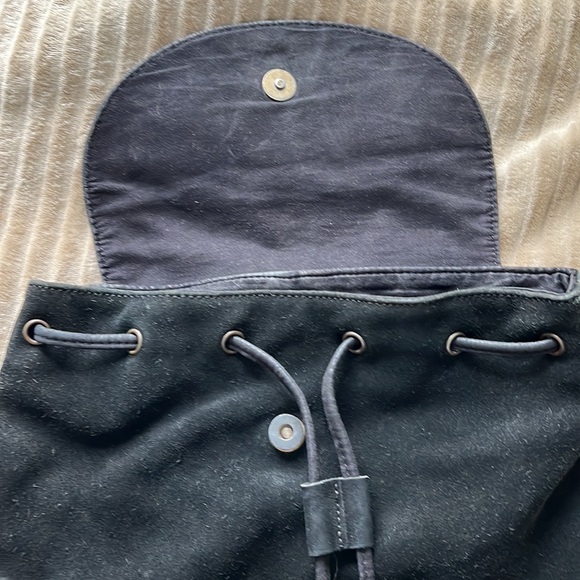 Steve Madden Black Small Backpack with Studs and Fringe - Picture 4 of 7